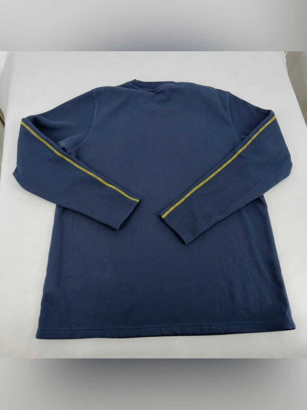 Jordan University Of Michigan Navy Blue Thermal Long Sleeve Sz Large